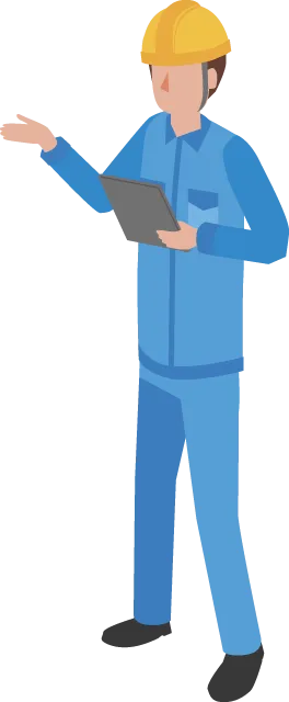 工場職員のイラスト